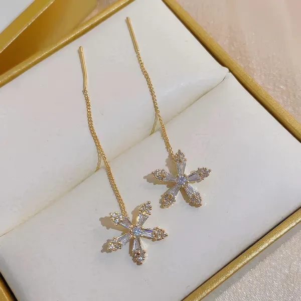 Flower_Threader_Earrings_in_925_silver_by_SVADEZI