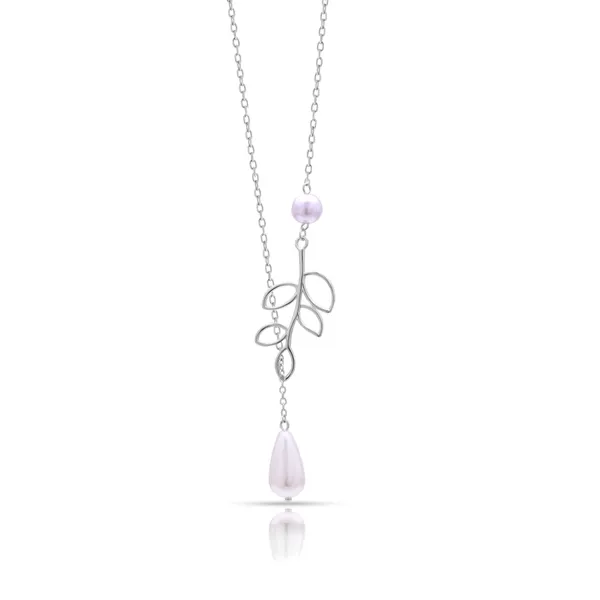 Leaf_Pendant_with_Fresh_Water_Pearl_in_925_Silver_by_SVADEZI