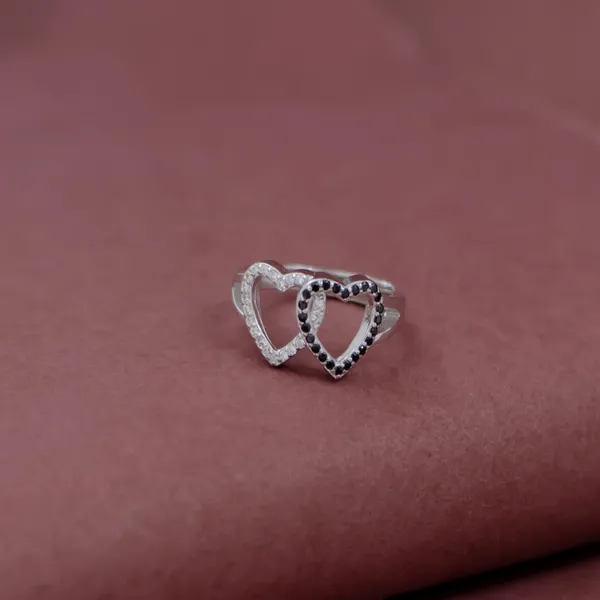 Midnight_Heart_Adjustable_Ring_in_925_Silver_by_SVADEZI