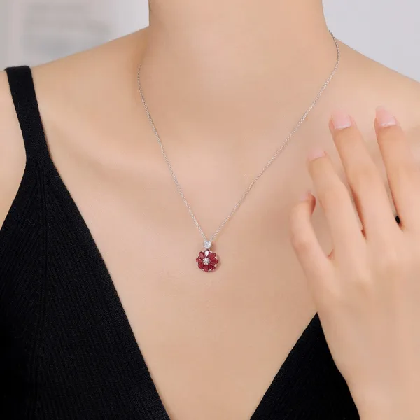 Pink_Stones_in_a_Delicate_Flower_Pendant_in_925_Silver_by_SVADEZI