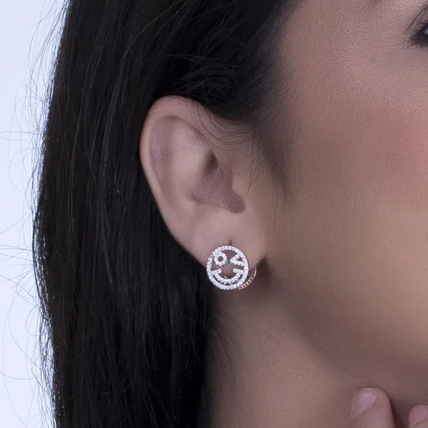 Smiley_dual-tone_studs_in_925_Silver_by_SVADEZI