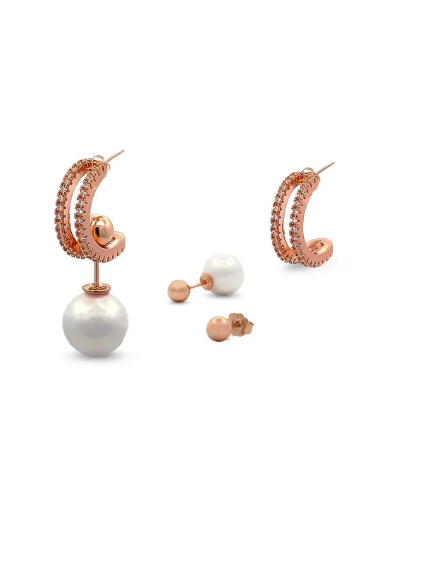 Stylish_4-in-1_Earrings:_Pearl,_Crystal,_Silver_&_Geometric