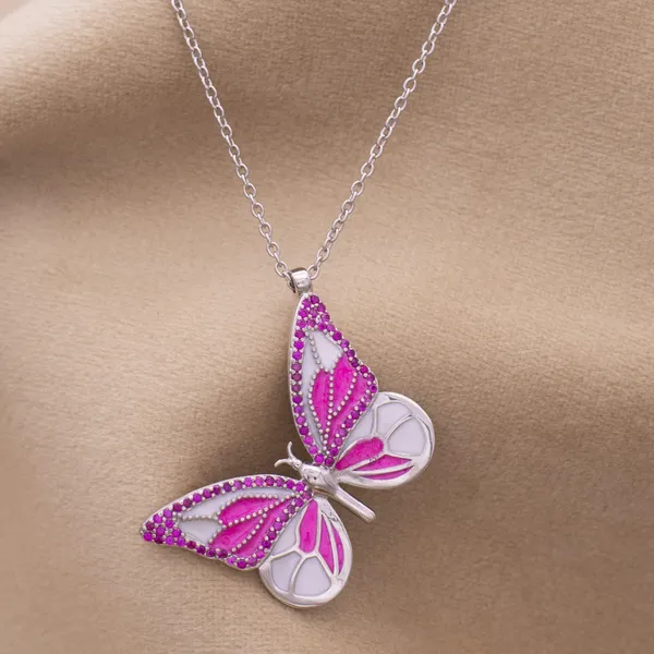 Whimsical_Elegance_Butterfly_Crafted_with_grey_and_pink_Enamel_in_925_Silver_by_SVADEZI