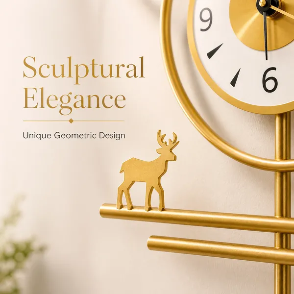 Megorah_Luxury_Modern_Geometric_Wall_Clock_|_Premium_Gold_Metal_Designer_Wall_Art_Clock_for_Living_Room,_Bedroom_&_Office