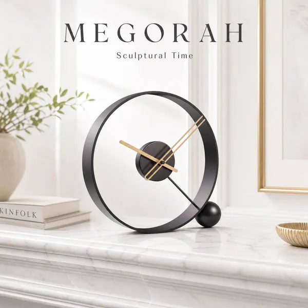 Megorah_Axis_Noir_Table_Clock_Premium_Contemporary_Decor