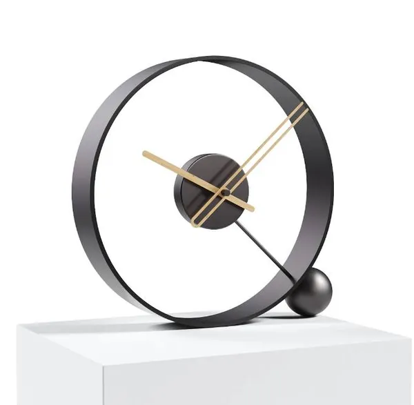 Megorah_Axis_Noir_Table_Clock_Premium_Contemporary_Decor