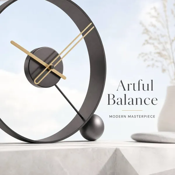 Megorah_Axis_Noir_Table_Clock_Premium_Contemporary_Decor