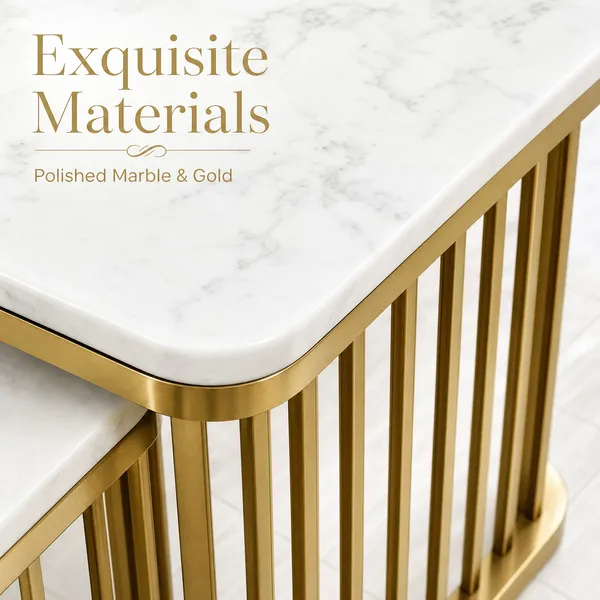MEGORAH_Luxurious_Marble_Finish_Gold_Metal_Nesting_Coffee_Table_Set_|_Modern_Living_Room_Center_Tables_|_Premium_Space-Saving_Nested_Tables_(Set_of_2)