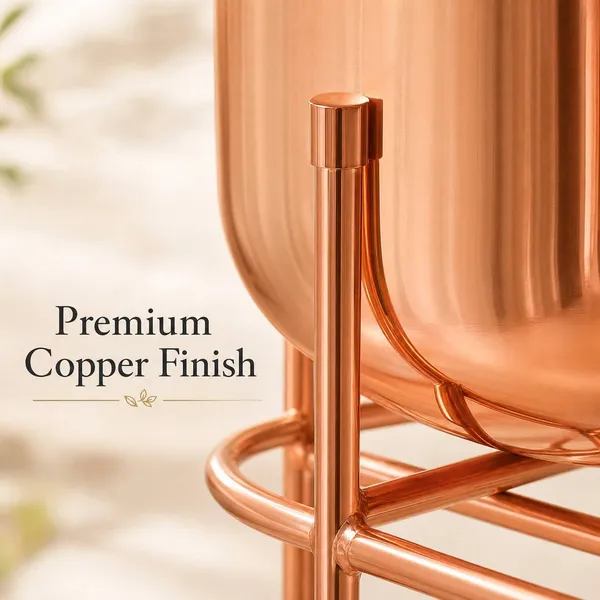 MEGORAH'S_Premium_Copper_Finish_3-Tier_Metal_Planter_Stand_Set_for_Indoor_&_Outdoor_Décor