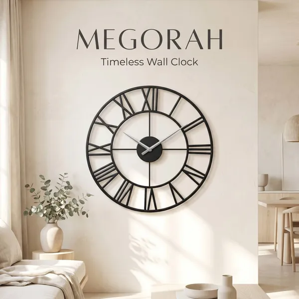 Megorah_Meridian_|_Oversized_Skeleton_Wall_Clock_with_Roman_Numerals