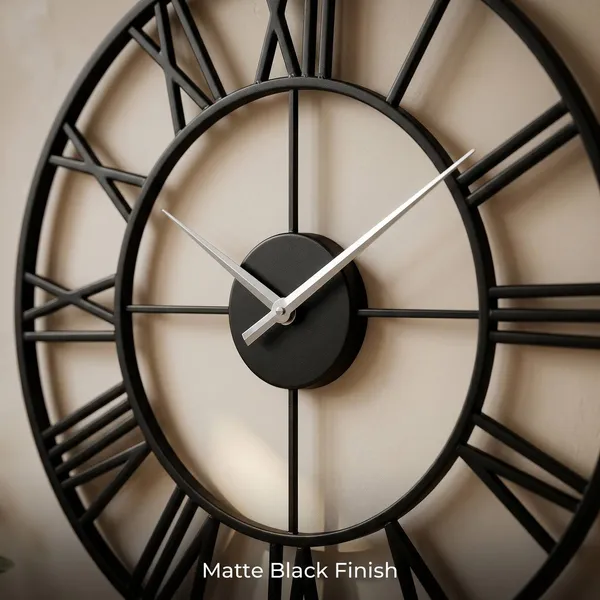 Megorah_Meridian_|_Oversized_Skeleton_Wall_Clock_with_Roman_Numerals