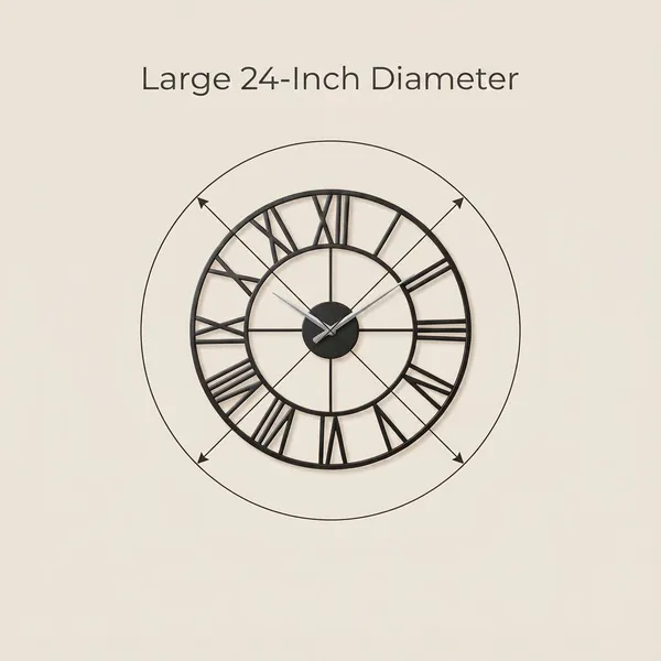 Megorah_Meridian_|_Oversized_Skeleton_Wall_Clock_with_Roman_Numerals