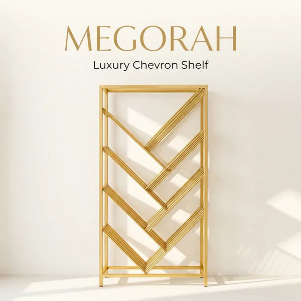 Megorah_Veyron_Luxe_Gold_Geometric_Sculpture_–_Modern_Decorative_Metal_Art_Accent_for_Premium_Interiors