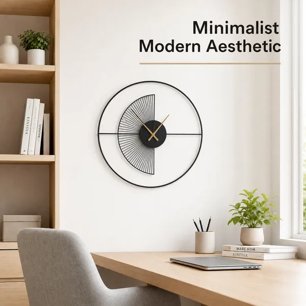 Megorah_Minimalist_Black_&_Gold_Decorative_Wall_Clock_–_24_Inch_