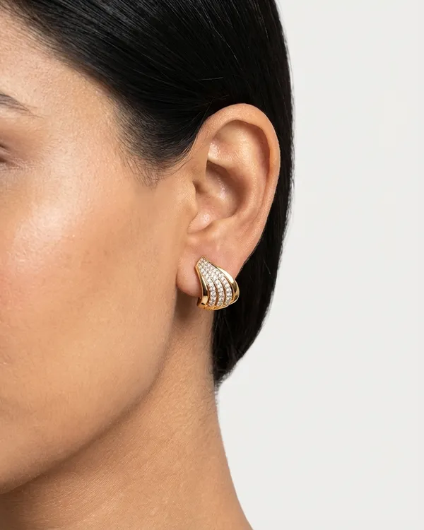 Gold_Plated_Brass_Angel_Wing_Striped_Cz_Stud_Earrings_For_Women