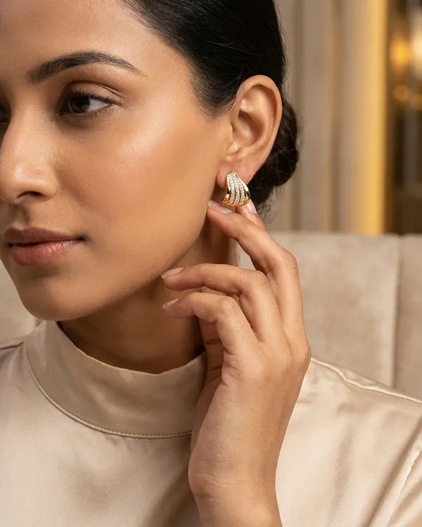 Gold_Plated_Brass_Angel_Wing_Striped_Cz_Stud_Earrings_For_Women