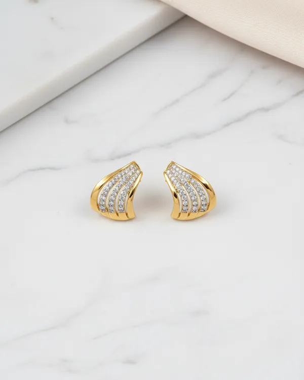 Gold_Plated_Brass_Angel_Wing_Striped_Cz_Stud_Earrings_For_Women
