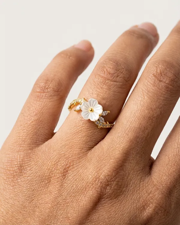 Floral_Pearl_Ring_for_Women_|_Gold_Plated_Mother_of_Pearl_Flower_Ring_with_Crystal_Leaf_Design_|_Minimal_Fashion_Ring_for_Girls