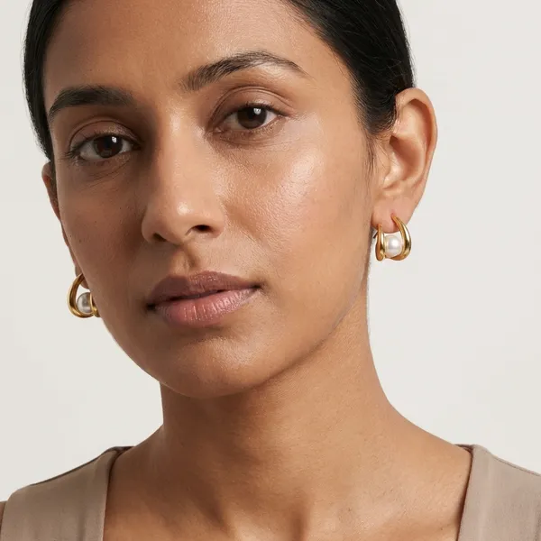 Gold_Plated_Claw_Pearl_Stud_Earrings_For_Women