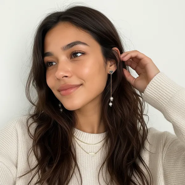 Rosegold_Pearl_Tassel_Earrings