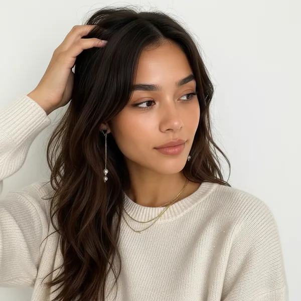 Rosegold_Pearl_Tassel_Earrings
