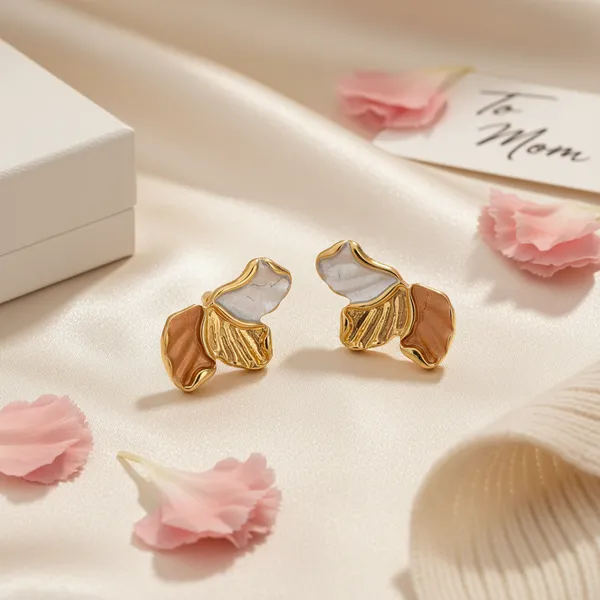 Gold_Plated_Clover_Petals_Stud_Earrings_For_Women
