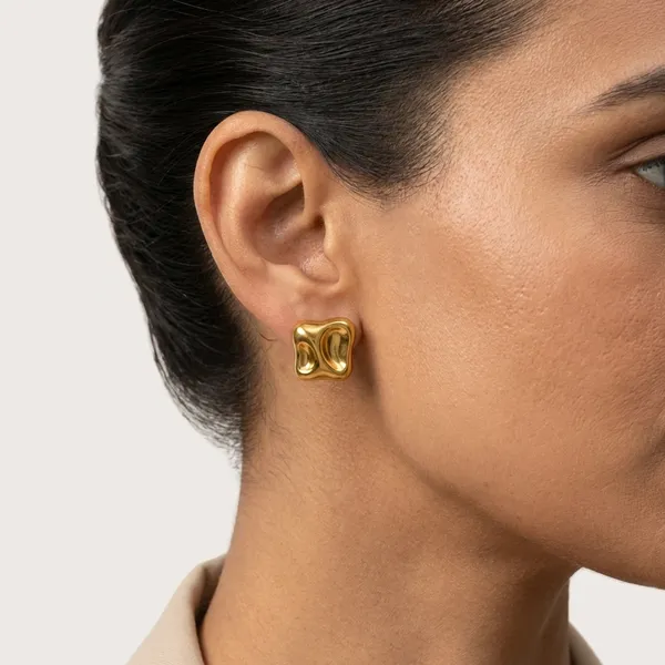 Gold_Plated_Wavy_Square_Abstract_Stud_Earrings_For_Women
