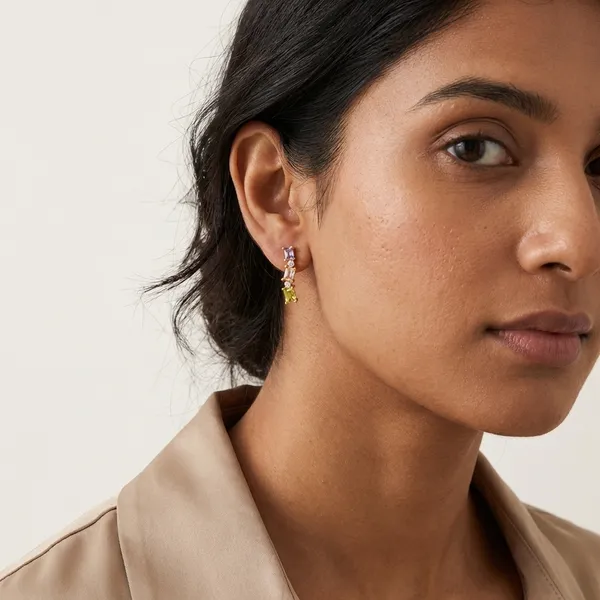 Multicolor_Baguette_Cz_Earrings_For_Women