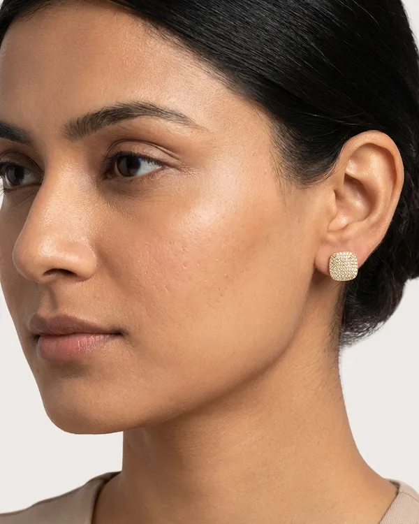 Gold_Plated_Cushion_Square_Full_Pave_Cz_Stud_Earrings_For_Women