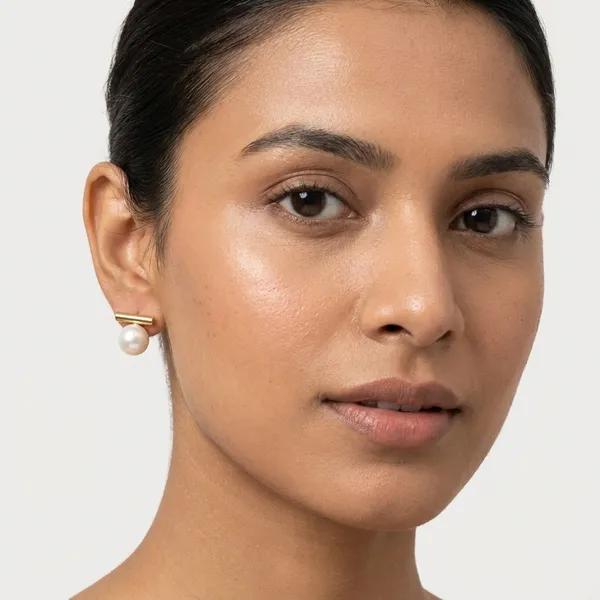 Gold_plated_Pearl_Bar_Stud_Earrings_For_Women