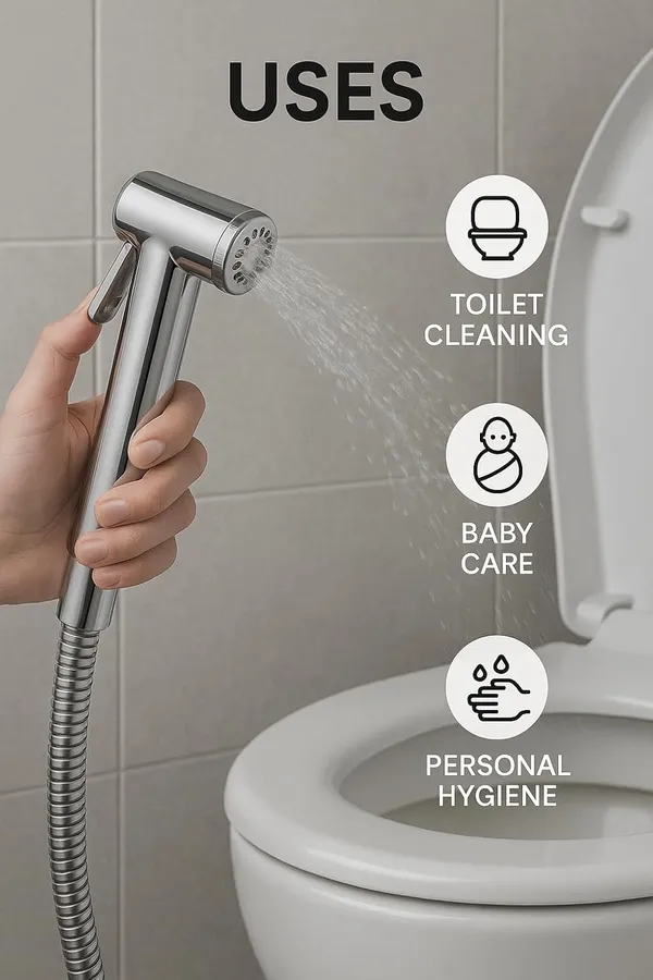 ABS_Health_Faucet_Regular_with_1_mtr_SS-CP_Anti_Twisting_Tube_(Extendable_up_to_1.2_mtr)_and_Brass_Wall_Mounting_Bracket_/_Holder