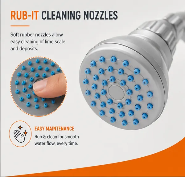 ABS_Overhead_Shower_Arc-Mini_with_Rub-it_Cleaning_Mechanism_with_9"_Round_Shower_Arm;_Size:_75mm