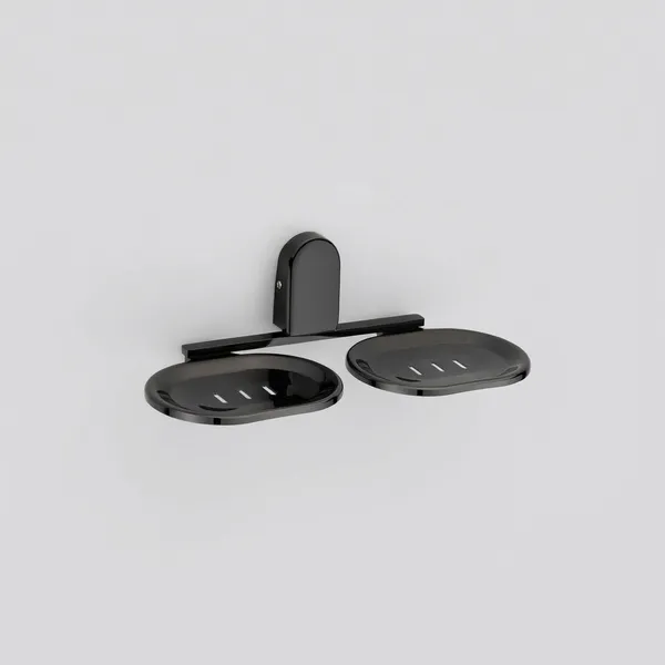 Black_Stylish_Wall_Mounted_Double_Soap_Dish_Pack_Of_1