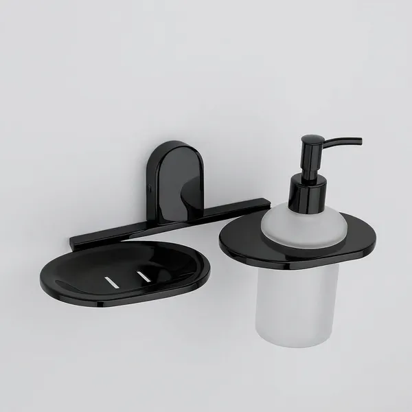 Aura_Black_Stylish_Soap_Dish_With_Liquid_Soap_Dispenser_Stainless_Steel_Bathroom_Set_Pack_Of_1