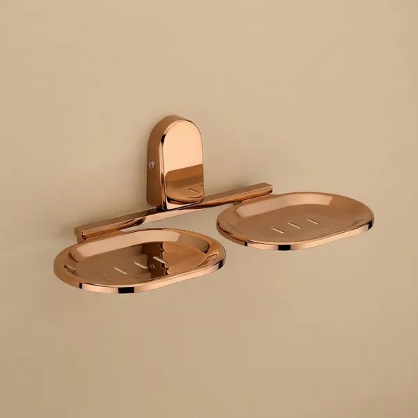 Aura_Stainless_Steel_304_Rose_Gold_Double_Soap_Dish_Wall_Mount_for_Soap_Storage_&_Drainage,_Pack_of_1