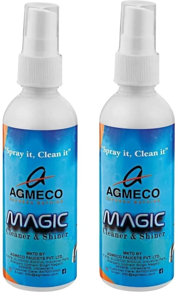AGMECO_Tap_Cleaner_Spray_(Pack_of_2,_100ml_Each),_Biodegradable_Natural_Salt_Based_Solution_for_Bathroom_Fittings,_Shower_&_Sink_Stain_Removal_(Pack_of_2)