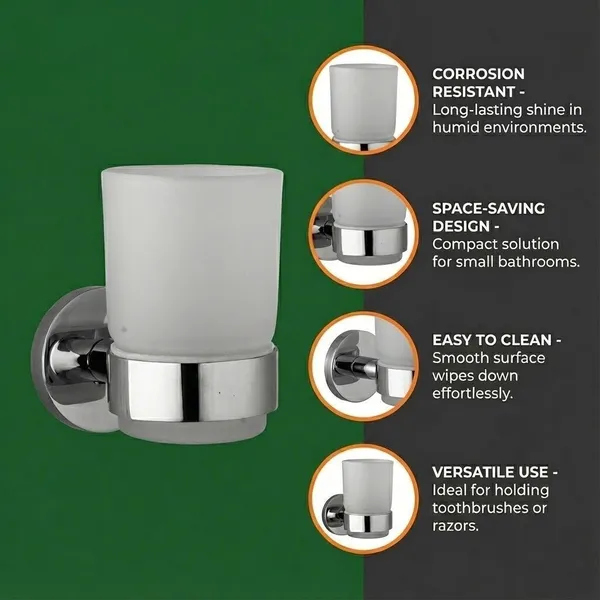 Brass_Toothbrush_&_Toothpaste_Holder_Wall_Mount_with_Frosted_Glass_Tumbler_(Pack_of_1)_
