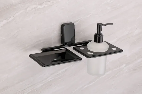 Fortte_Black_Soap_Dish_With_Liquid_Soap_Dispenser_Stainless_Steel_Bathroom_Set_Pack_Of_1