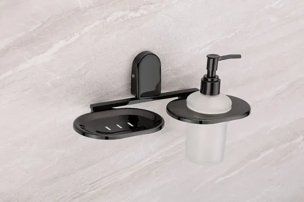 Aura_Black_Stylish_Soap_Dish_With_Liquid_Soap_Dispenser_Stainless_Steel_Bathroom_Set_Pack_Of_1