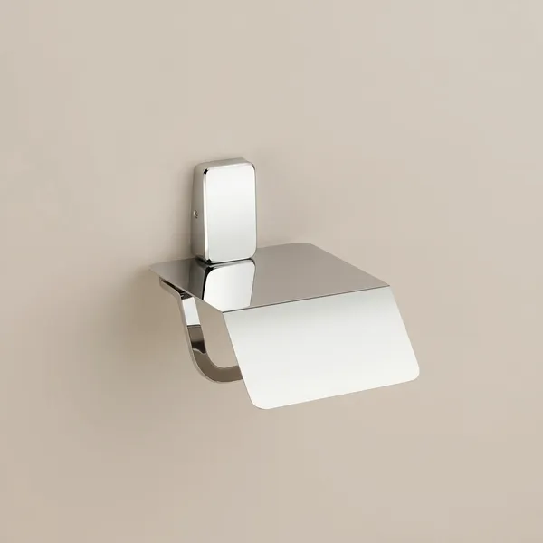 Fortte_Silver_Modern_Wall_Mounted_Toilet_Paper_Holder_With_Flap_Stainless_Steel_Toilet_Paper_Holder_Lid_Included_Pack_Of_1