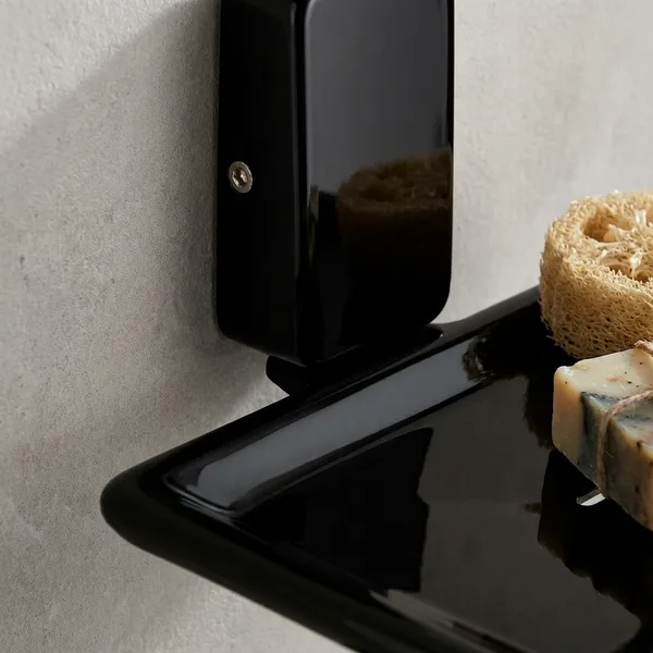 Fortte_Black_Modern_Soap_Dish_Holder_Anti_Slip_Water_Drain_Pack_Of_1