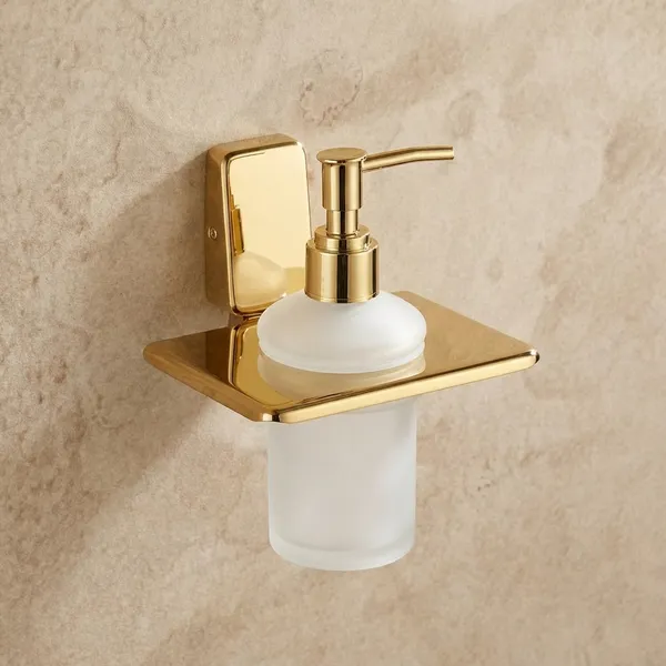 Stainless_Steel__Gold_Finish_Liquid_Soap_Dispenser_with_Frosted_Glass_Wall_Mounted_for_Bathroom_Soap,_Lotion_&_Shampoo_(Pack_of_1)