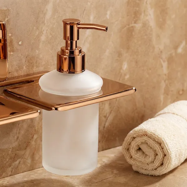 Stainless_Steel__Rose_Gold_Finish_Fortte_Soap_Dish_with_Liquid_Soap_Dispenser_Wall_Mounted_for_Bathroom_Soap_and_Hand_Wash_Storage_(Pack_of_1)