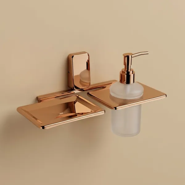 Stainless_Steel__Rose_Gold_Finish_Fortte_Soap_Dish_with_Liquid_Soap_Dispenser_Wall_Mounted_for_Bathroom_Soap_and_Hand_Wash_Storage_(Pack_of_1)