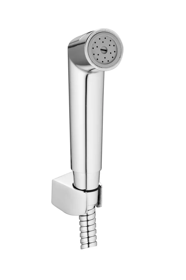 Brass_Health_Faucet_Ceramic_Disc_Catridge_with_1_mtr_SS-CP_Anti_Twisting_Tube_(Extendable_up_to_1.2_mtr)_and_Brass_Wall_Mounting_Bracket_/_Holder