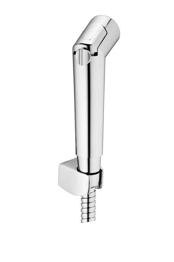 Brass_Health_Faucet_Ceramic_Disc_Catridge_with_1_mtr_SS-CP_Anti_Twisting_Tube_(Extendable_up_to_1.2_mtr)_and_Brass_Wall_Mounting_Bracket_/_Holder