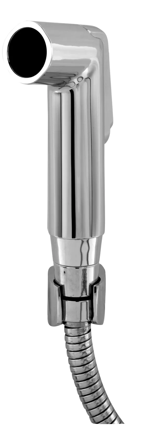 ABS_Health_Faucet_Round_with_1_mtr_SS-CP_Anti_Twisting_Tube_(Extendable_up_to_1.2_mtr)_and_Brass_Wall_Mounting_Bracket_/_Holder