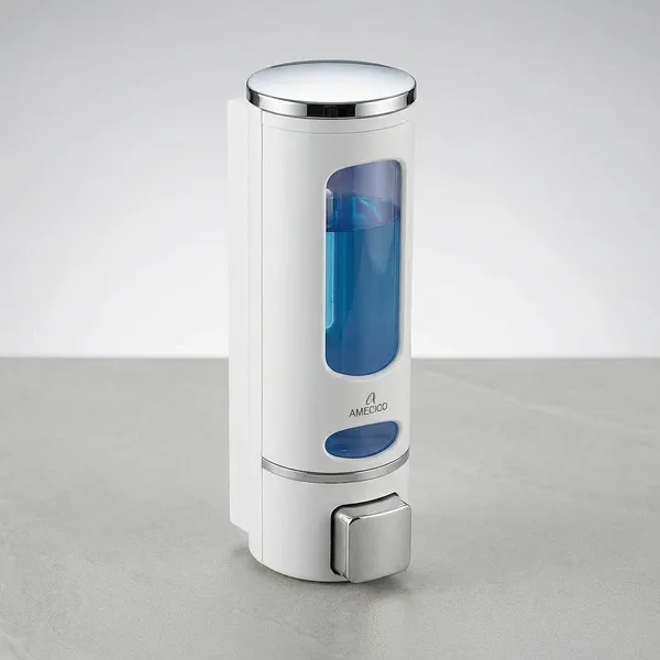 ABS_Liquid_Soap_Dispenser_400ml_Capacity,_Wall_Mount_Liquid_Soap_Holder_for_Bathroom,_Kitchen_&_Wash_Basin,_Easy_Refill_Design_(Pack_of_1)