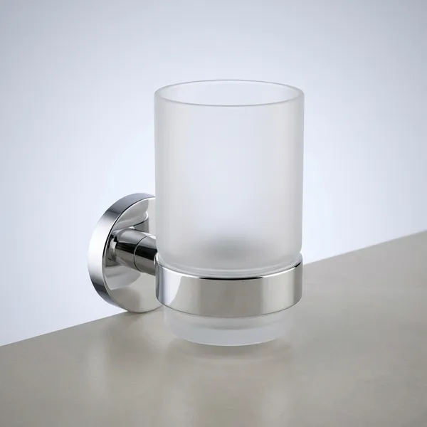 Brass_Toothbrush_&_Toothpaste_Holder_Wall_Mount_with_Frosted_Glass_Tumbler_(Pack_of_1)_