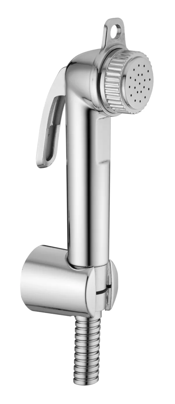 ABS_Health_Faucet_Hook_with_1_mtr_SS-CP_Anti_Twisting_Tube_(Extendable_up_to_1.2_mtr)_and_ABS_Wall_Mounting_Bracket_/_Holder